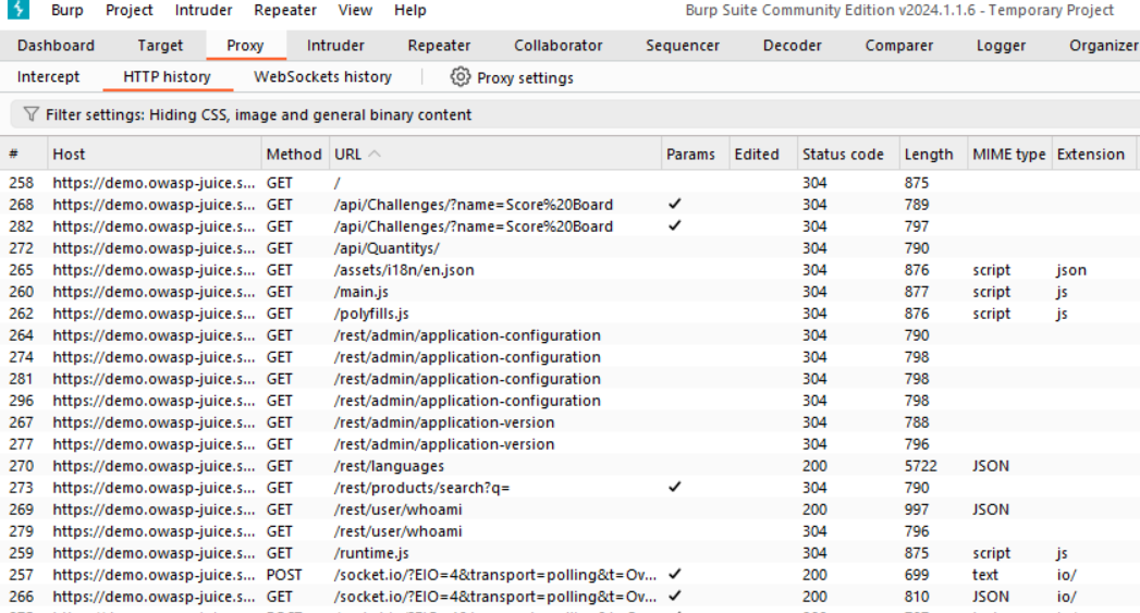 Validate Burp Suite Proxy